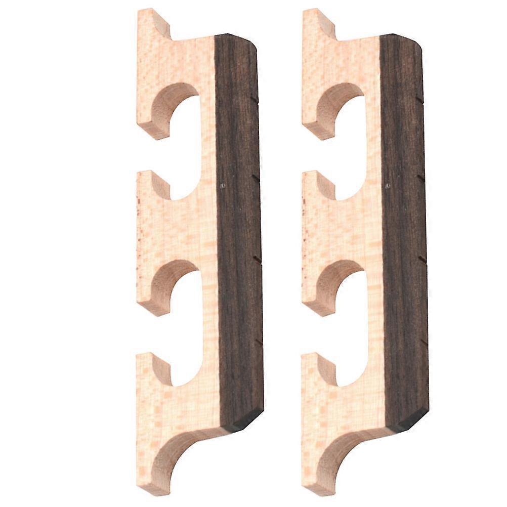 Professional Wooden Banjo Bridge Part Suitable For Musicians In Musical Instrument Maintenance 2Pcs