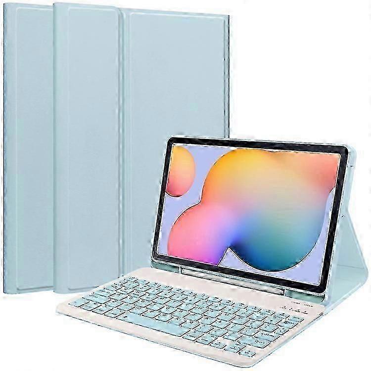 Compatible For Samsung Galaxy Tab S6 Lite / S6 Lite (2022) Leather Case With Detachable Keyboard Stand Cover