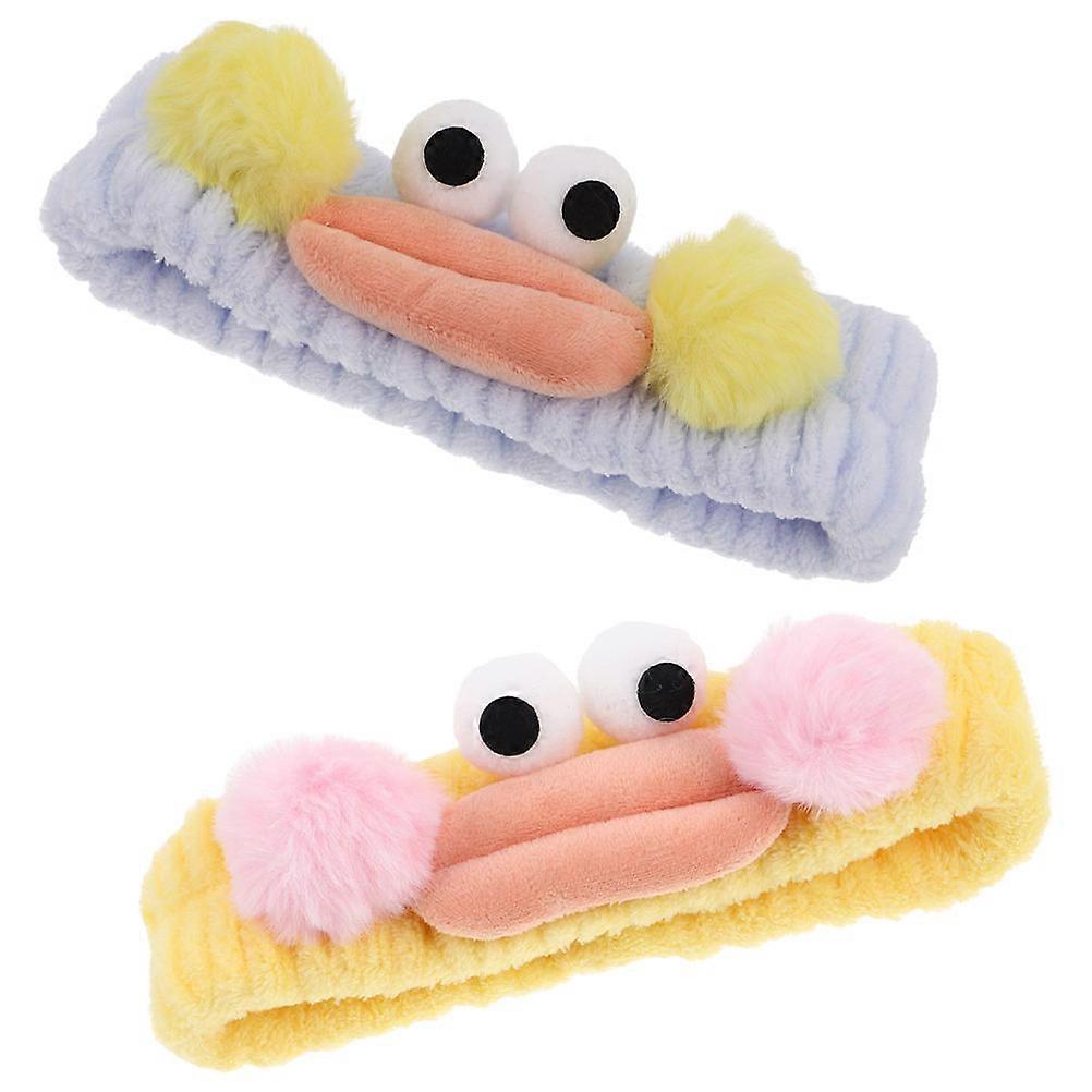 Cute Cartoon Plush Hairband for Face Washing Comfortable NonSlip with Assorted Colors