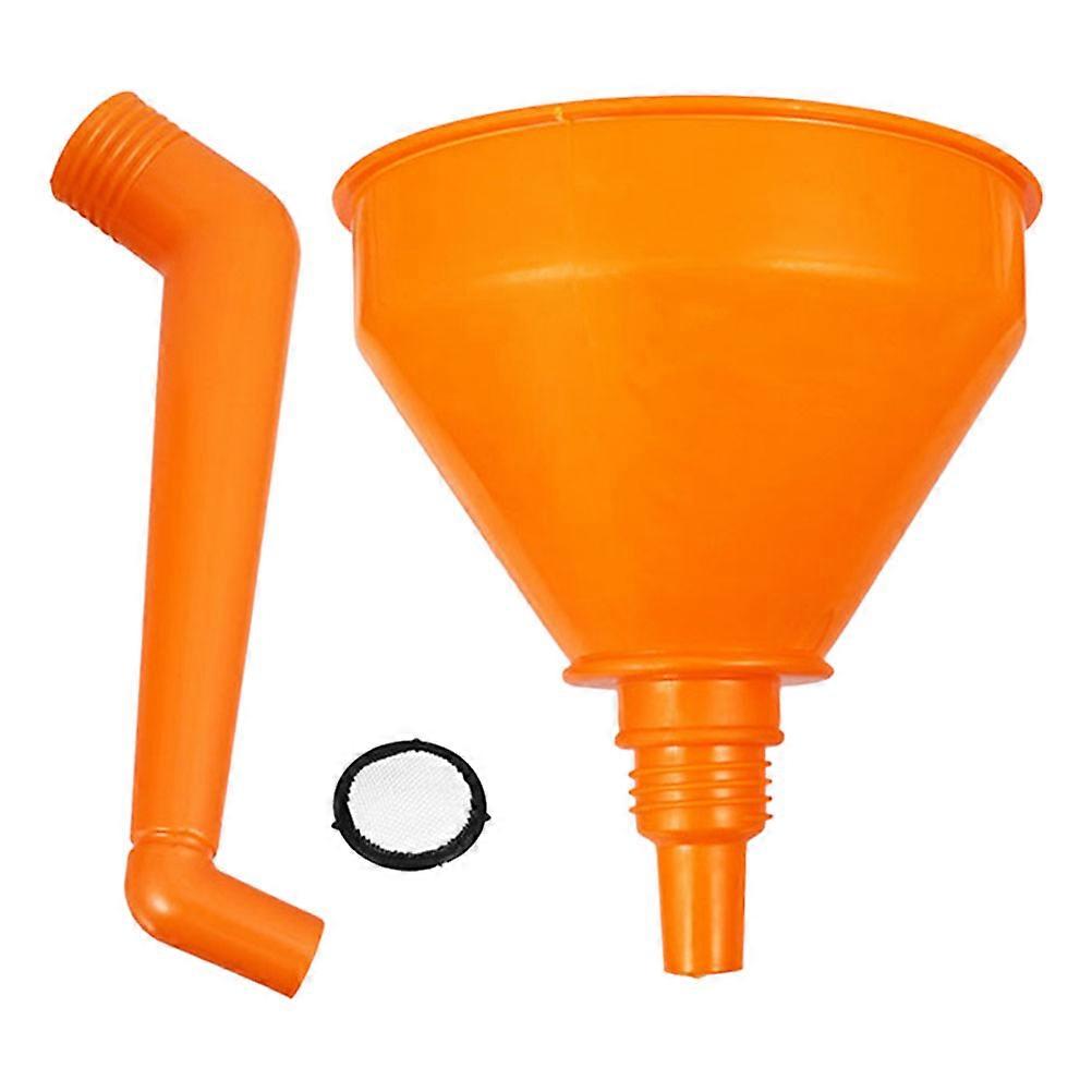 Plastic Oil Funnel with Long Neck Design for Easy Automotive Refueling and Oil Changes, Compatible with Cars and Motorcycles, Durable and Thickened