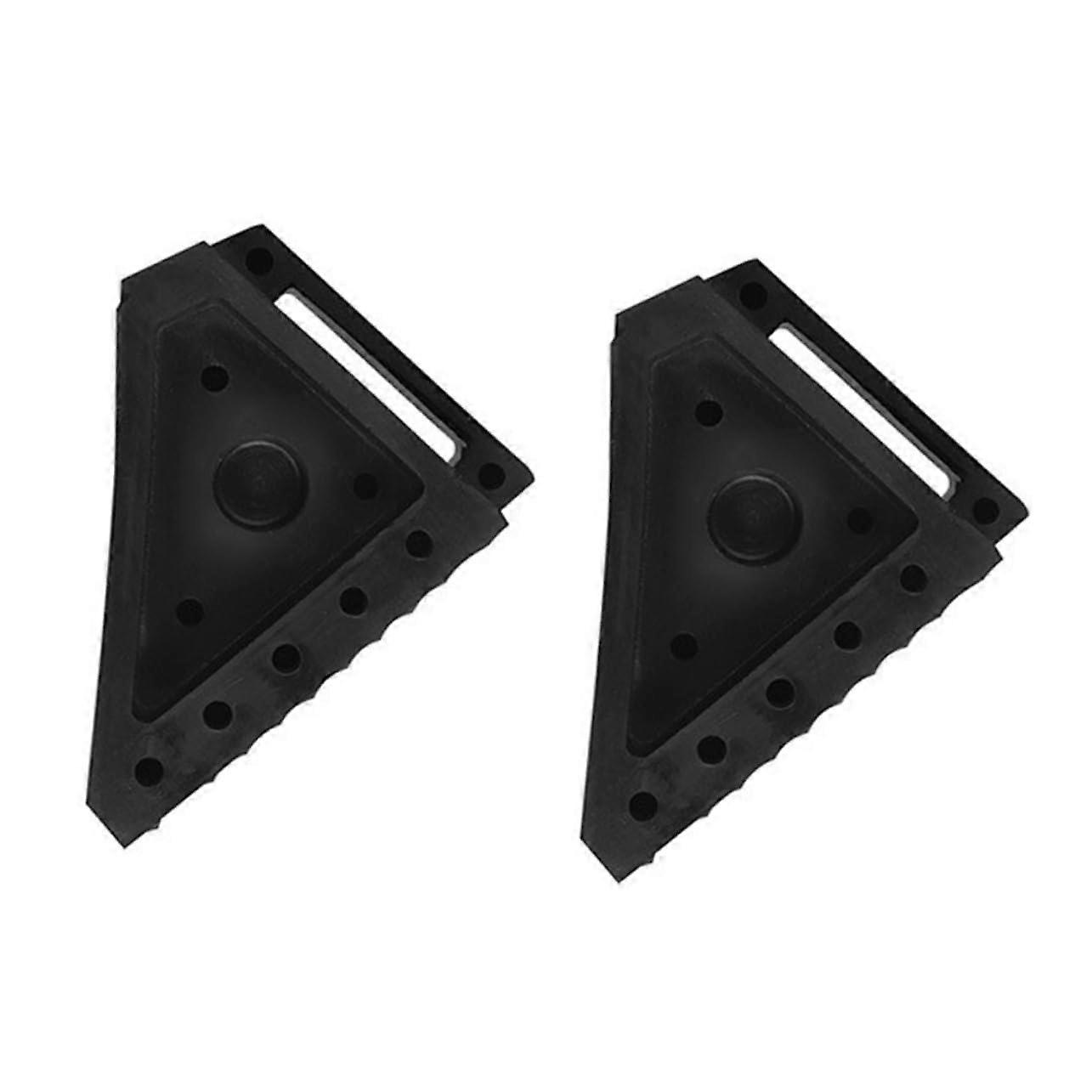 Rubber Wheel Chock - 1-Piece, Anti-Slip Tire Block For Trucks, Durable Portable Wheel Stopper For Safe Parking