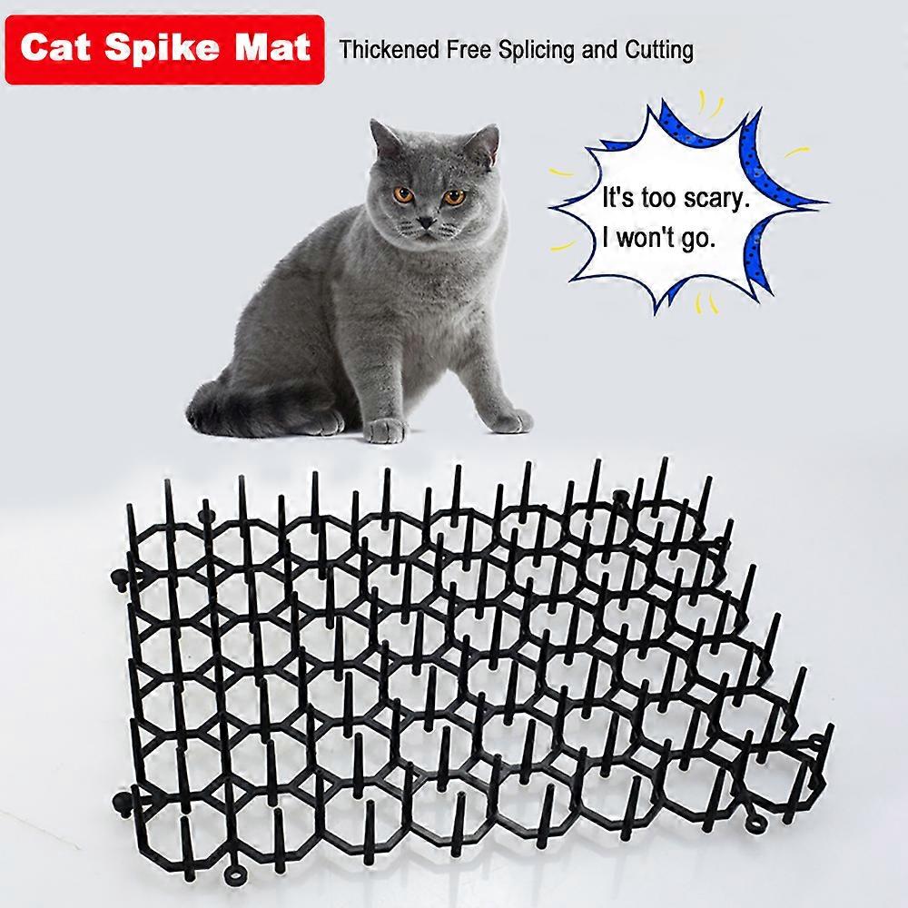 Home Anti-Cat Spike Mat Small Cat Repellent Mat Garden Square Cat Repellent Net 15*20cm