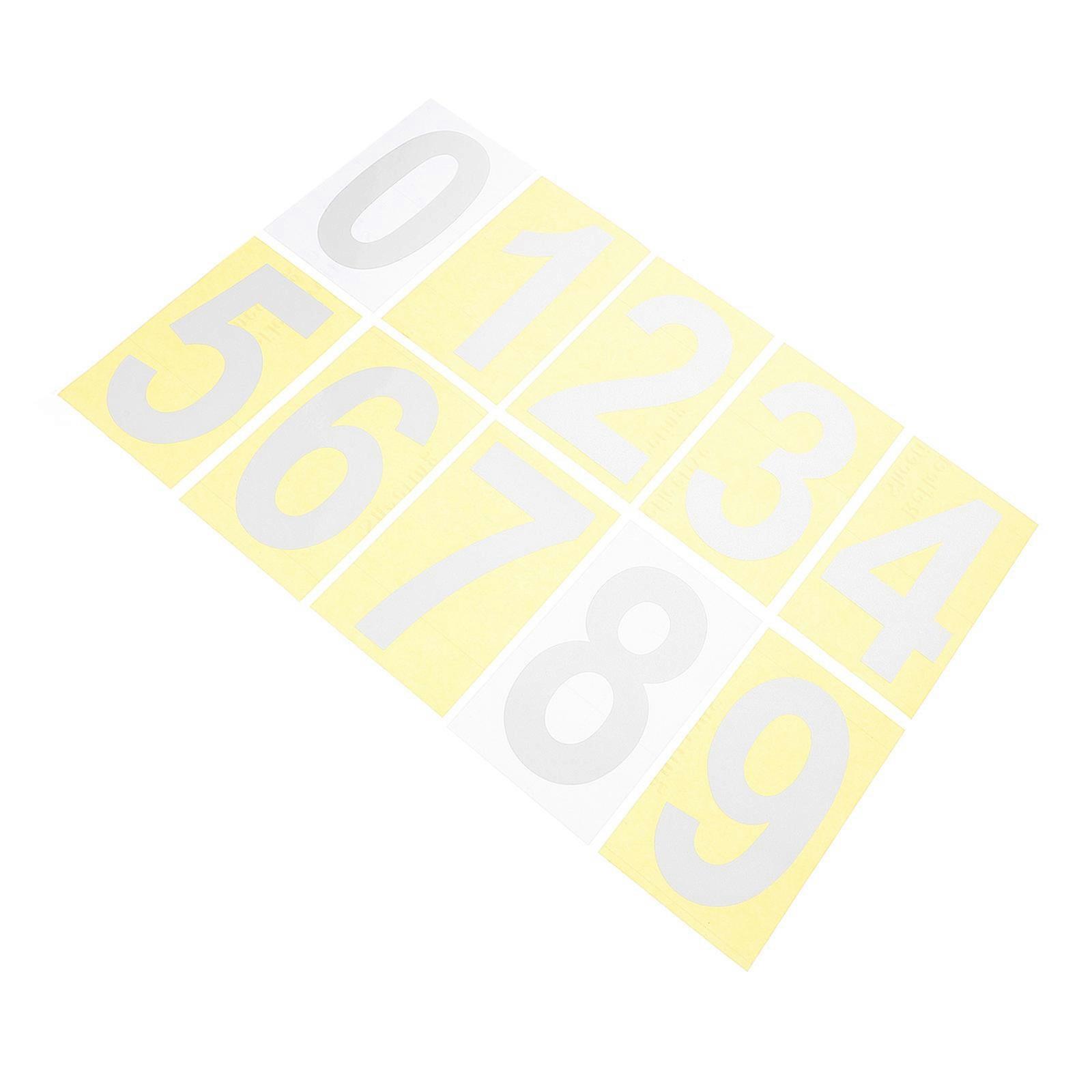 5 Sets Reflective Mailbox Number Decals Self Adhesive Stickers for Night Visibility and Fade Resistance for Mailboxes and Home Addresses