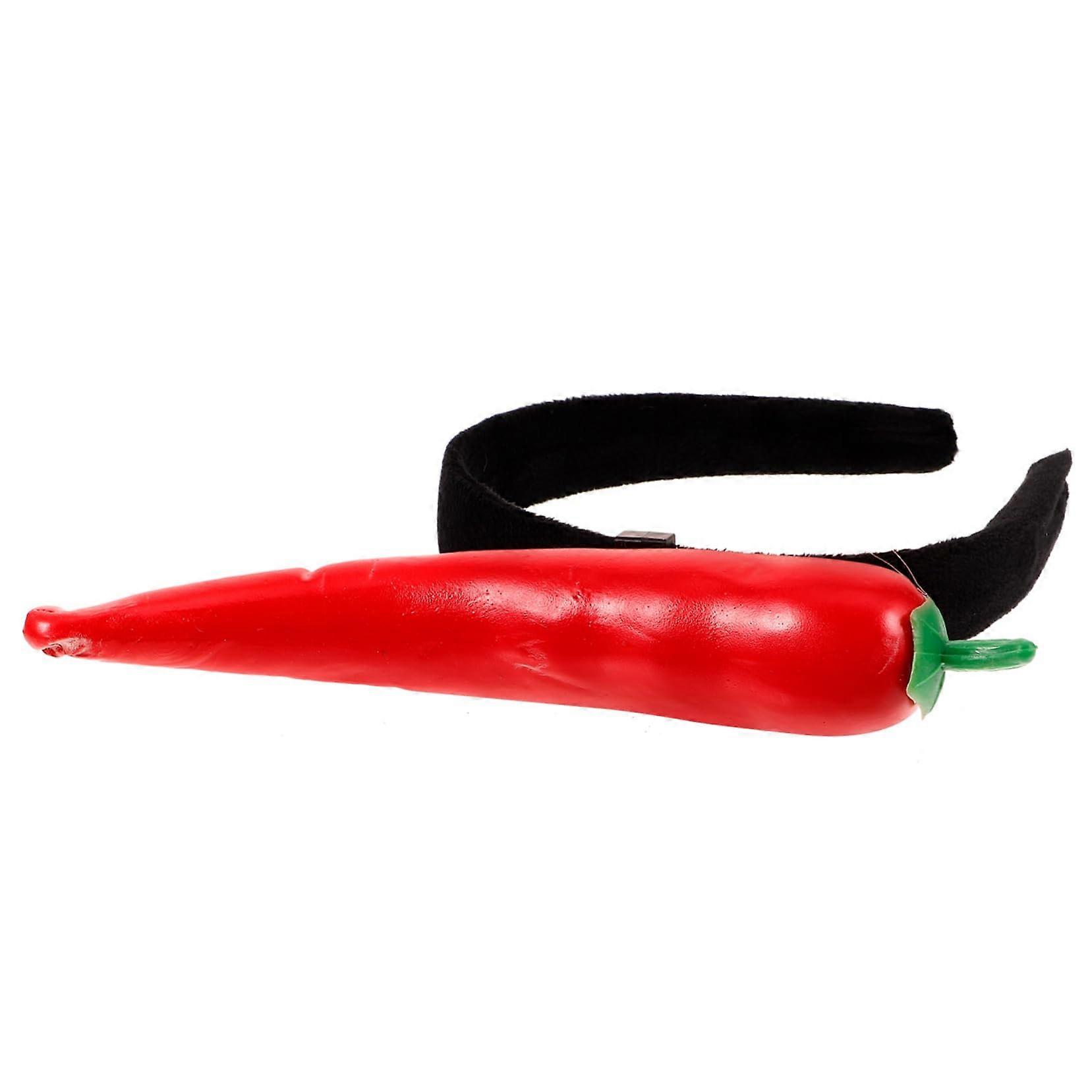 Decorative Party Headband with Chili Design for Women and Girls, Comfortable Cosplay and Birthday Accessory