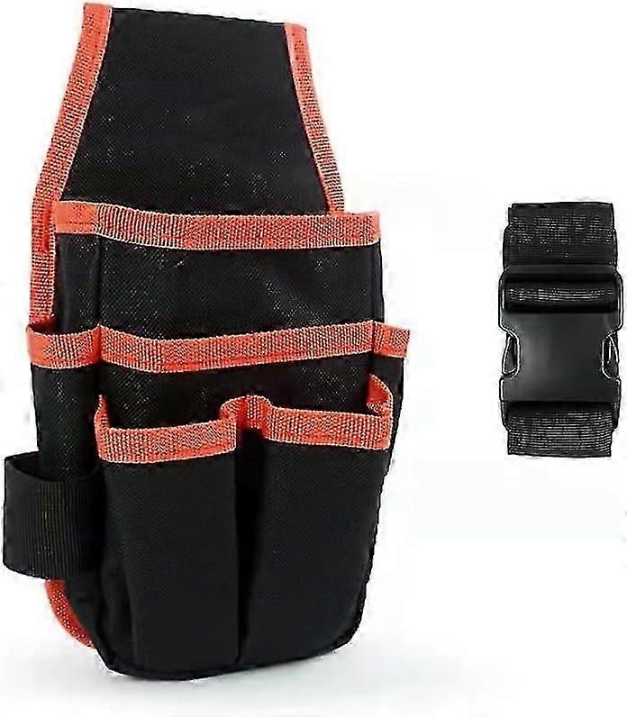 Tool Belt, Adjustable Belt Tool Holder, Tool Pouch, Tool Bag with Belt, Carpenter Tool Belt Bag for Home Garden Electrician - Red