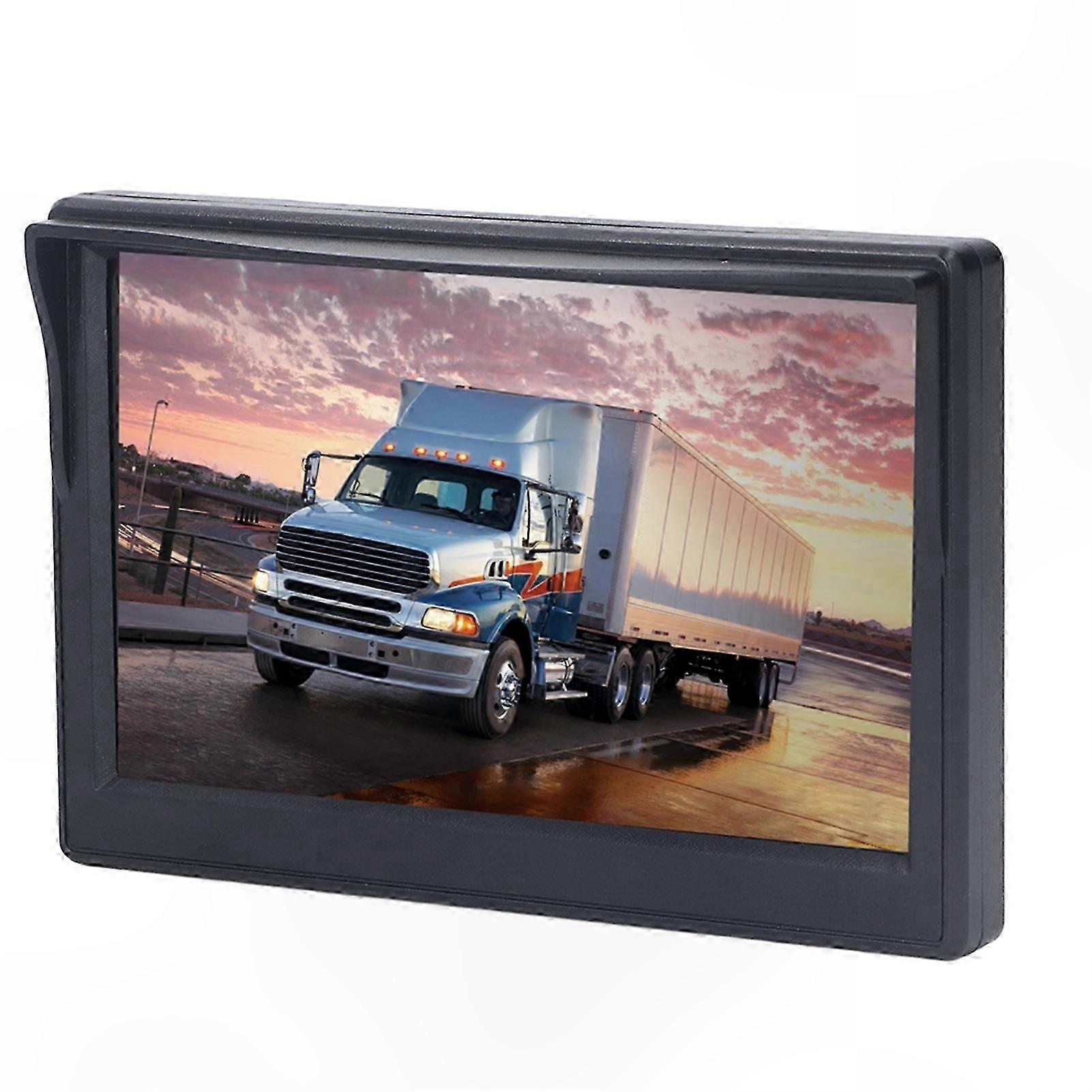 5" HD Backup Camera Monitor with 170 Wide Angle Rear View System for RV and Trailer License Plate Mounting