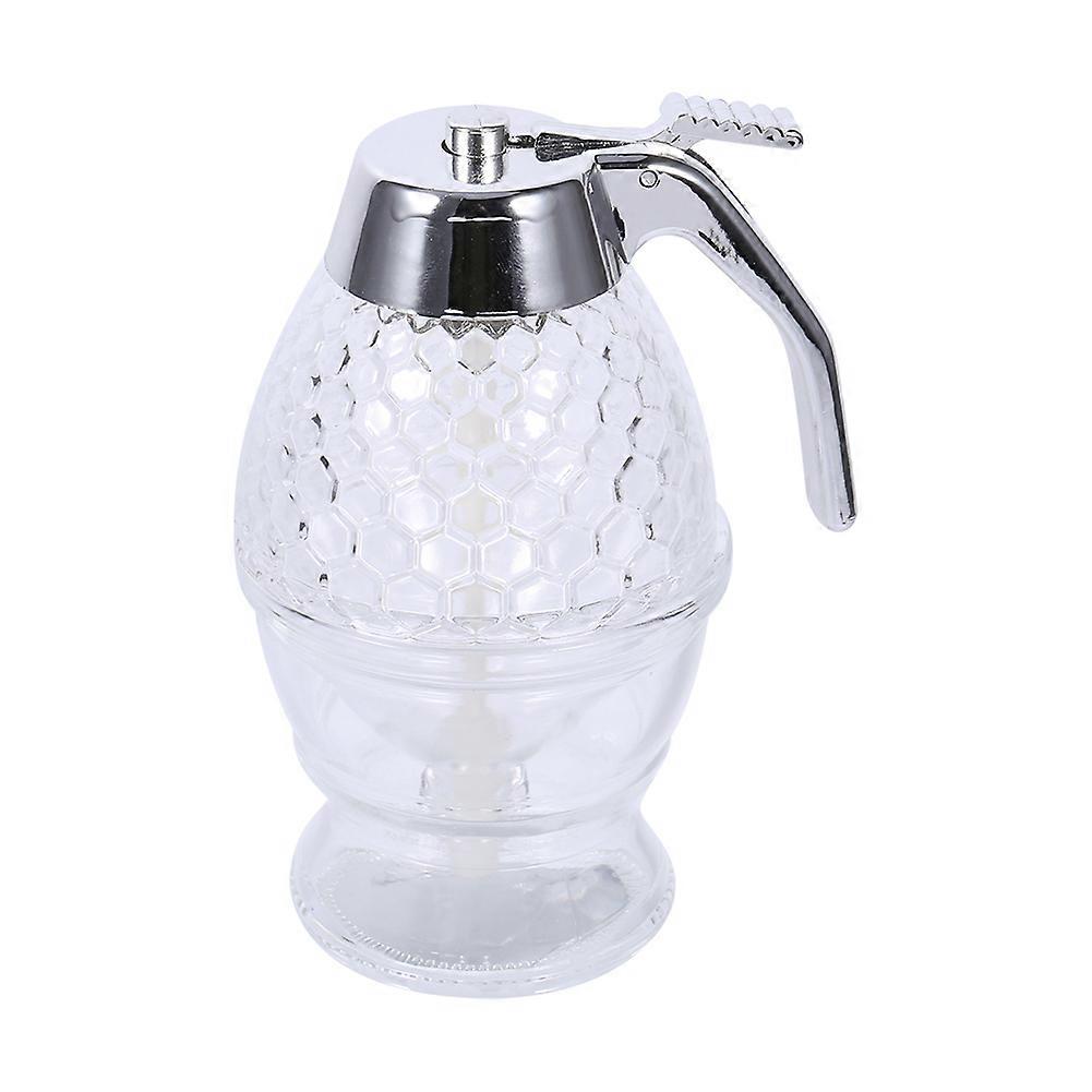 200ml Clear Acrylic Honey Dispenser with Shaking Handle