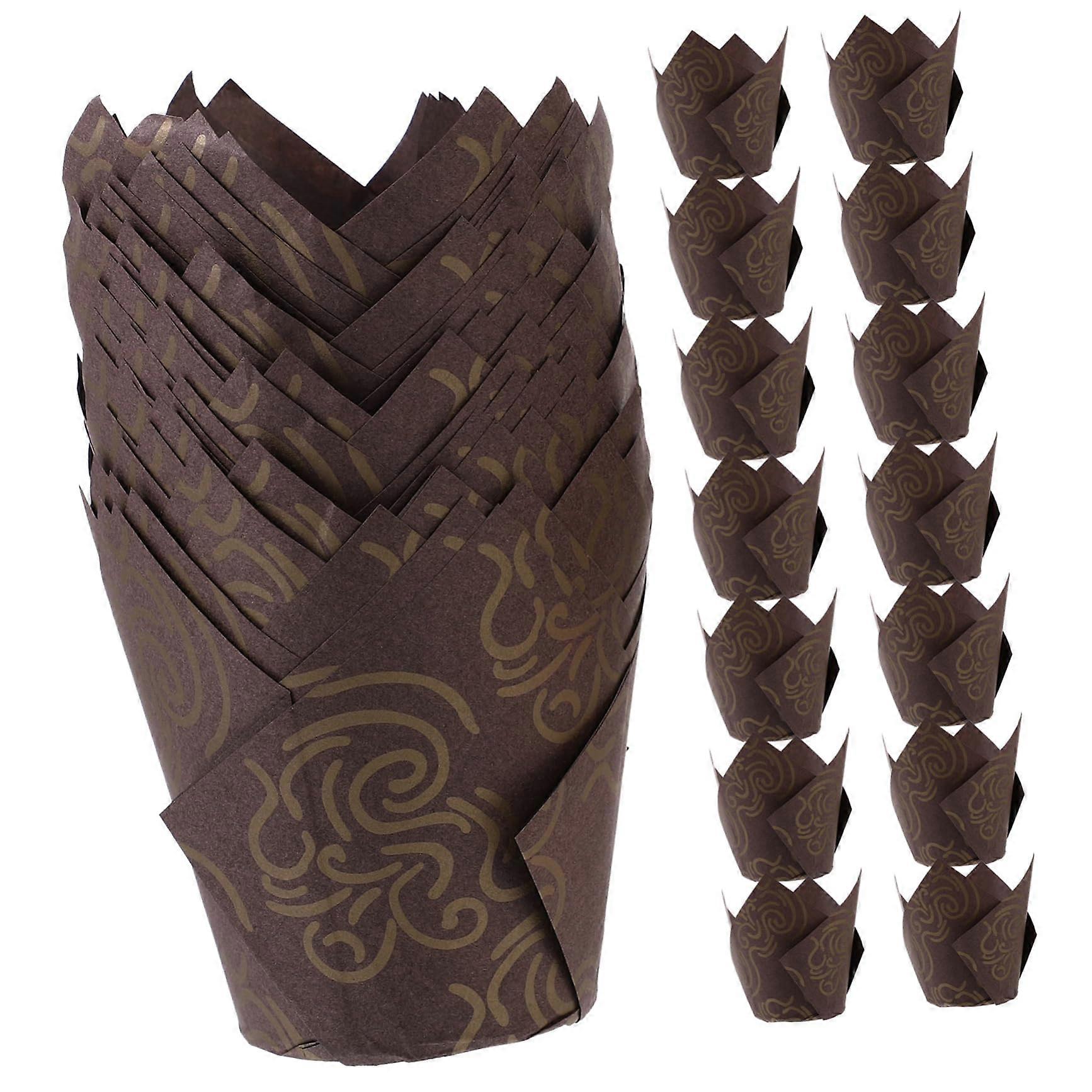 Tulip Baking Cups Greaseproof Paper Muffin Liners 250-Count Cupcake Liners For Cakes Muffins And Treats
