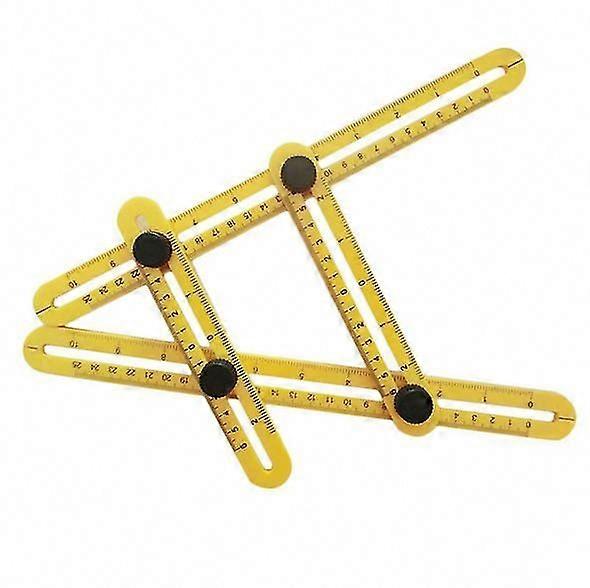 Multi-Angle Measuring Ruler Template Tool for DIY, Foldable Angleizer Ruler for Builders & Crafters