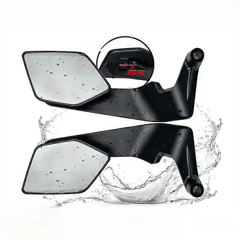 Motorcycle Modification New Upgraded Style CNC Aluminum Alloy Large Field of View Reversible Rearview Mirror Durable