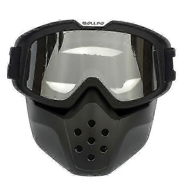 Wiatroszczelne okulary motocyklowe Shark Okulary Retro motocross Gogle motocyklowe Open Face Kask do kasku Shark Moto Oculos Glass