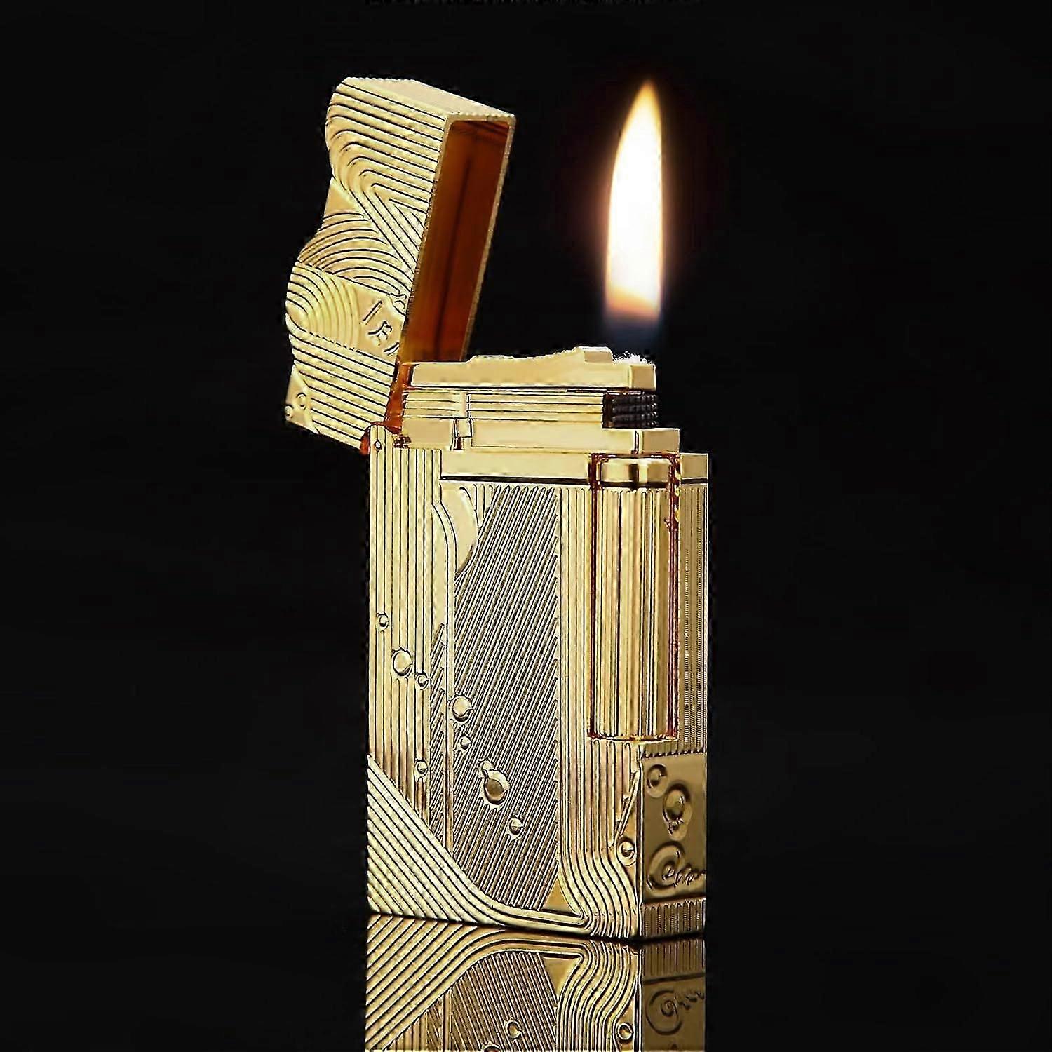 YUSUD Vintage Trench Lighter, Antique Copper, Fluid Refill, Unique Table Lighter