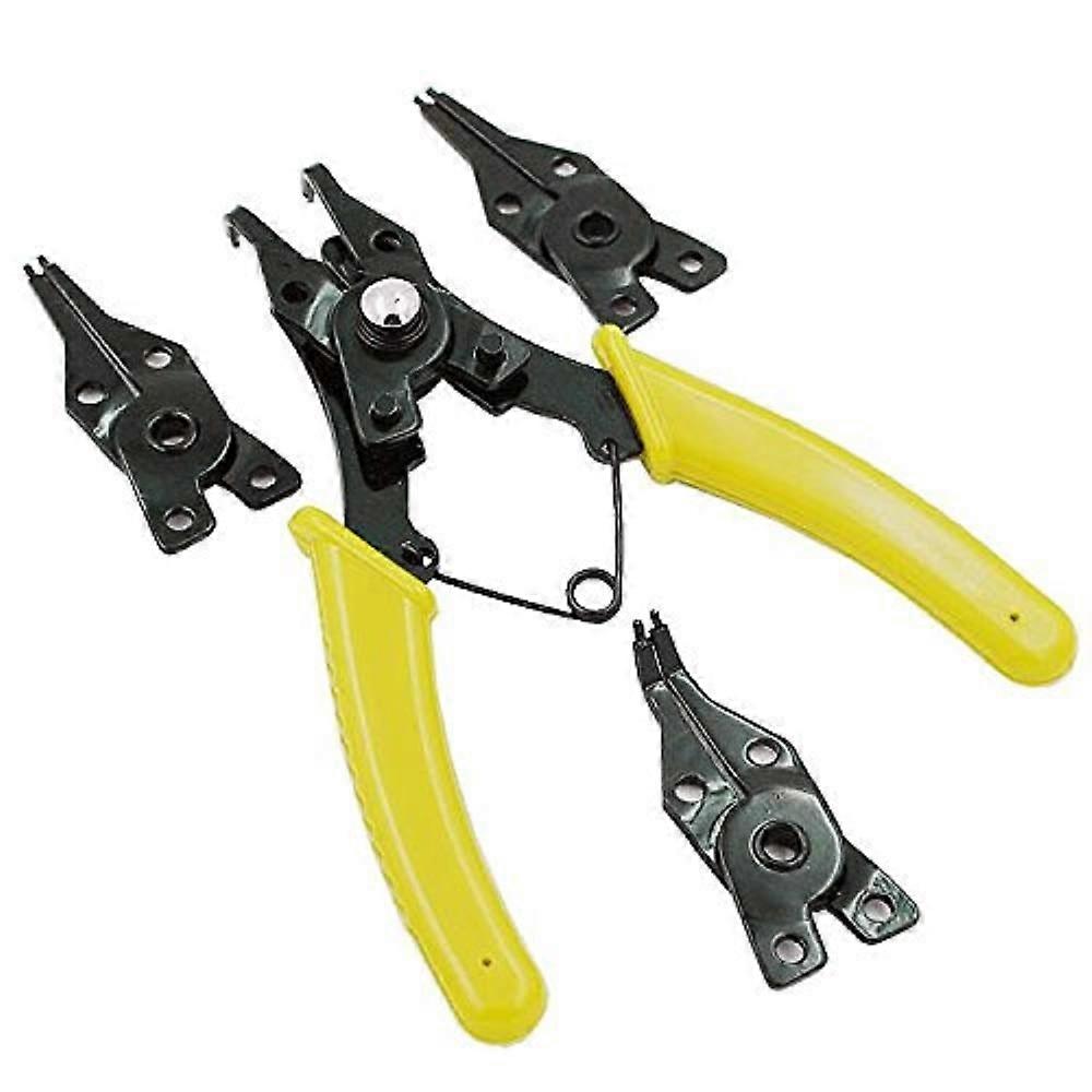 Retaining Ring Pliers 4 in 1 Multifunctional Auto-Lock Internal External Snap Ring Remover Tool for Mechanics