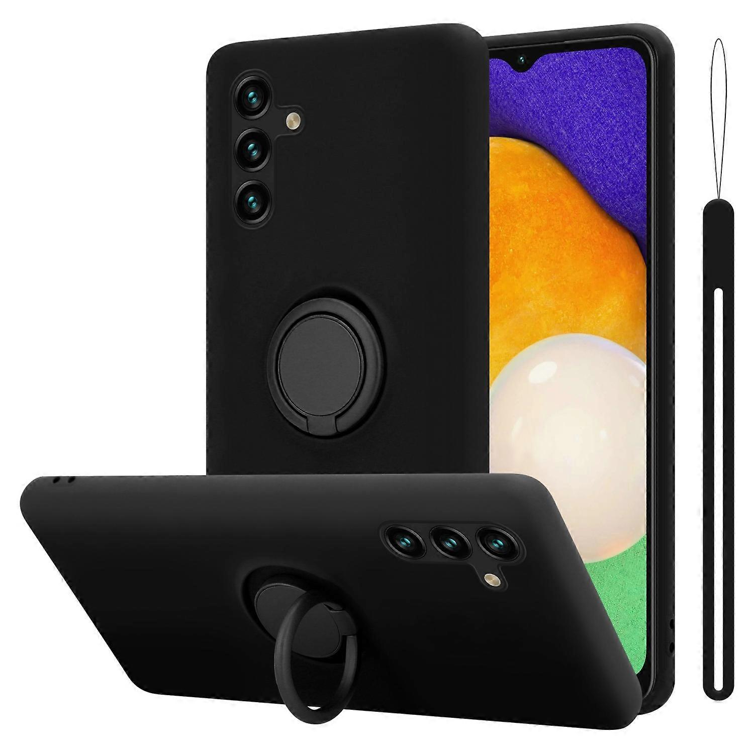 Capa Protetora de TPU para Samsung Galaxy A13 5G - Design Líquido com Anel