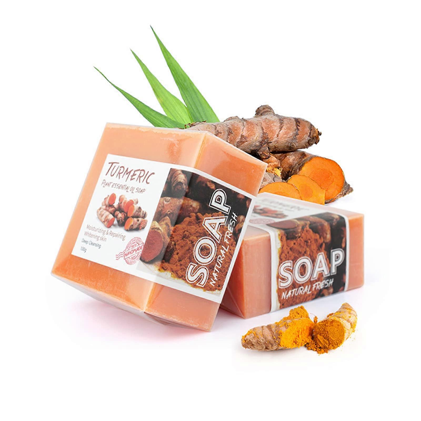 Ginger Soap, Ginger Bar Soap Lymphatic Detox Organic Ginger Soap for Swelling and Pain Relief for All Skin Types (5PCS) Ref: 9503