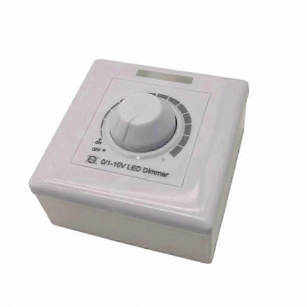Adjustable Brightness Rotary Dimmer Switch for 0-10V LED Lighting, Replacement Dimmer Control