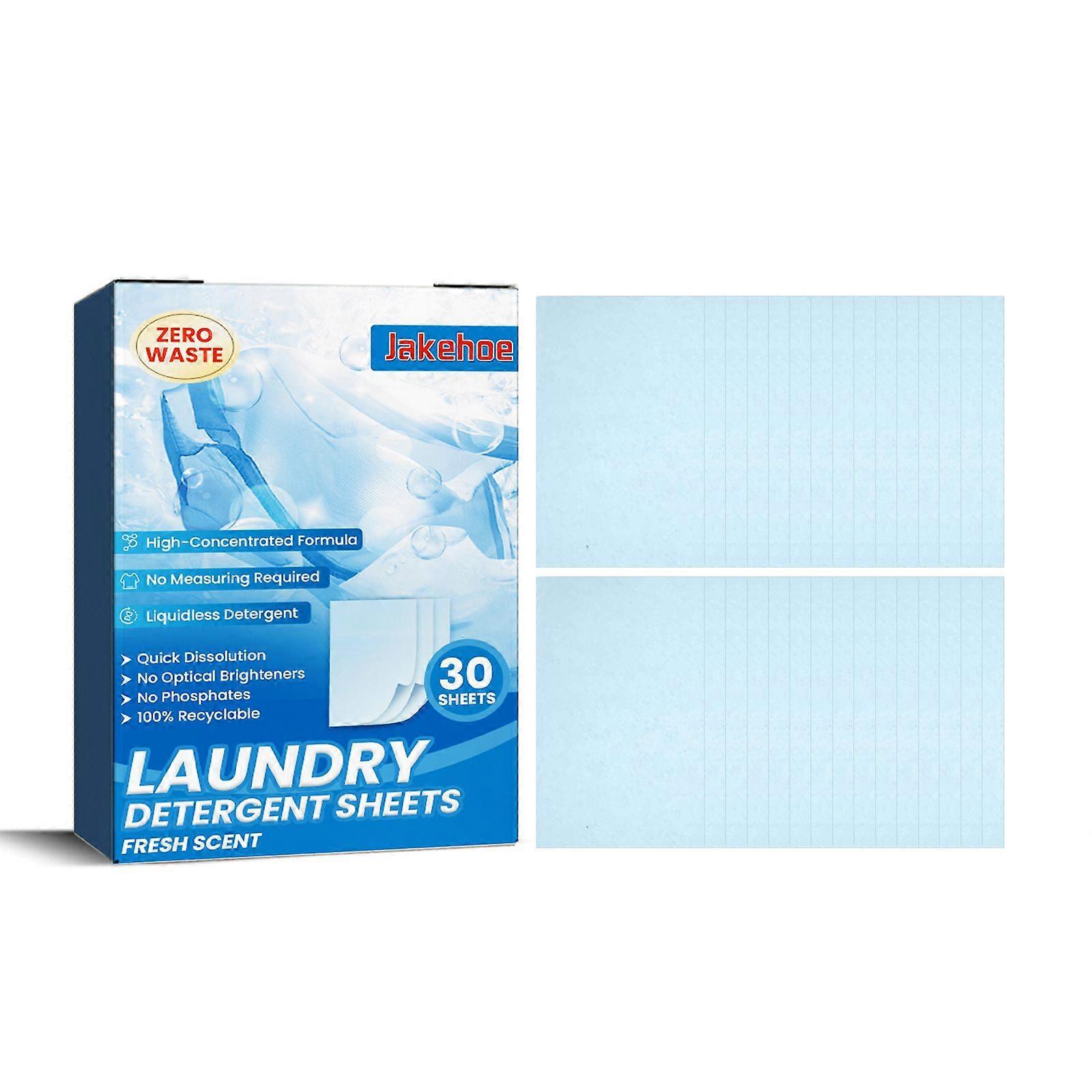 Jakehoe Laundry Sheets - Gentle Fabric Cleaner for Stains, Colors & Long-Lasting Freshness