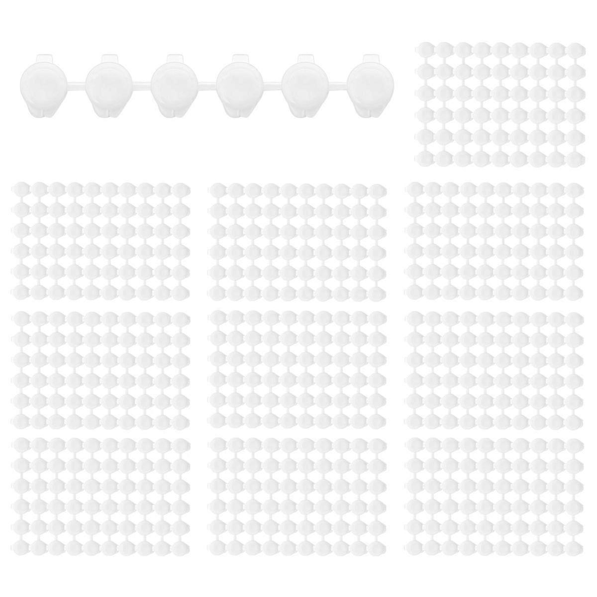 Paint Storage Containers for 600 Pots: 100 Strips of Clear Plastic Paint Cups for Craft Painting Enthusiasts
