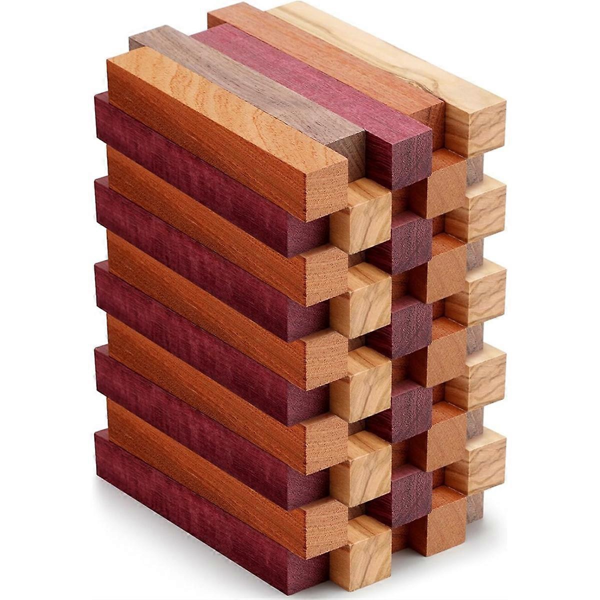 10個入り エキゾチック+木製ペンブランク 旋盤用品 DIY クラフト ペンキット