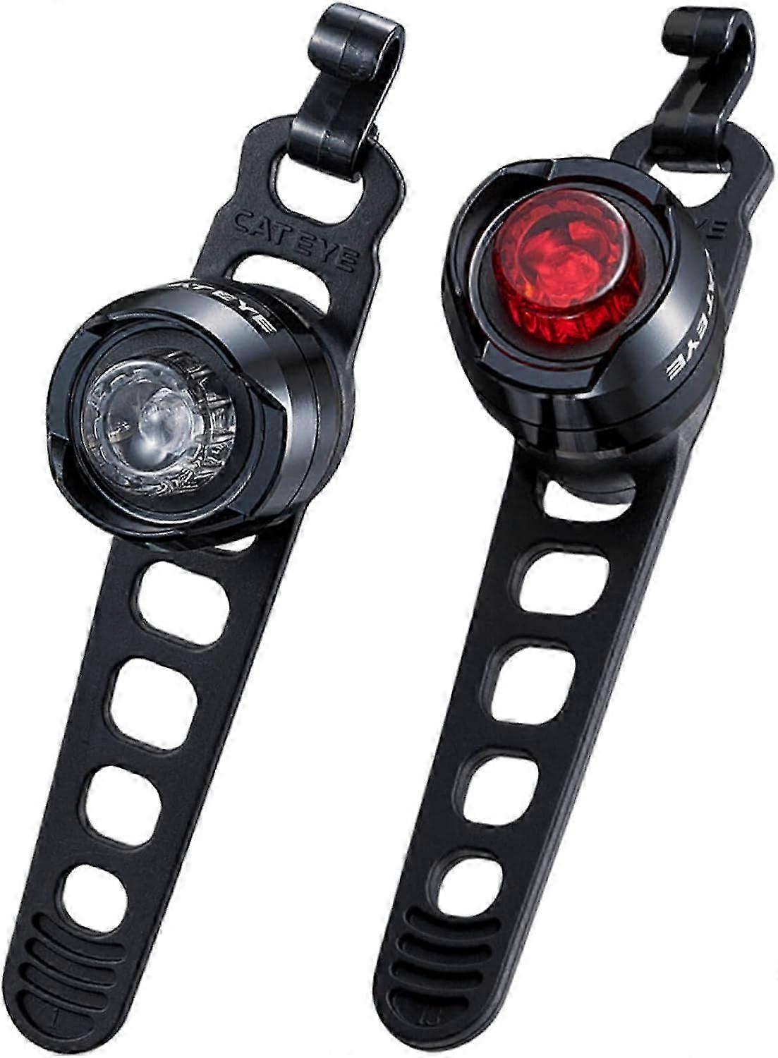 CatEye Orb Front & Rear Polished Black Light Set