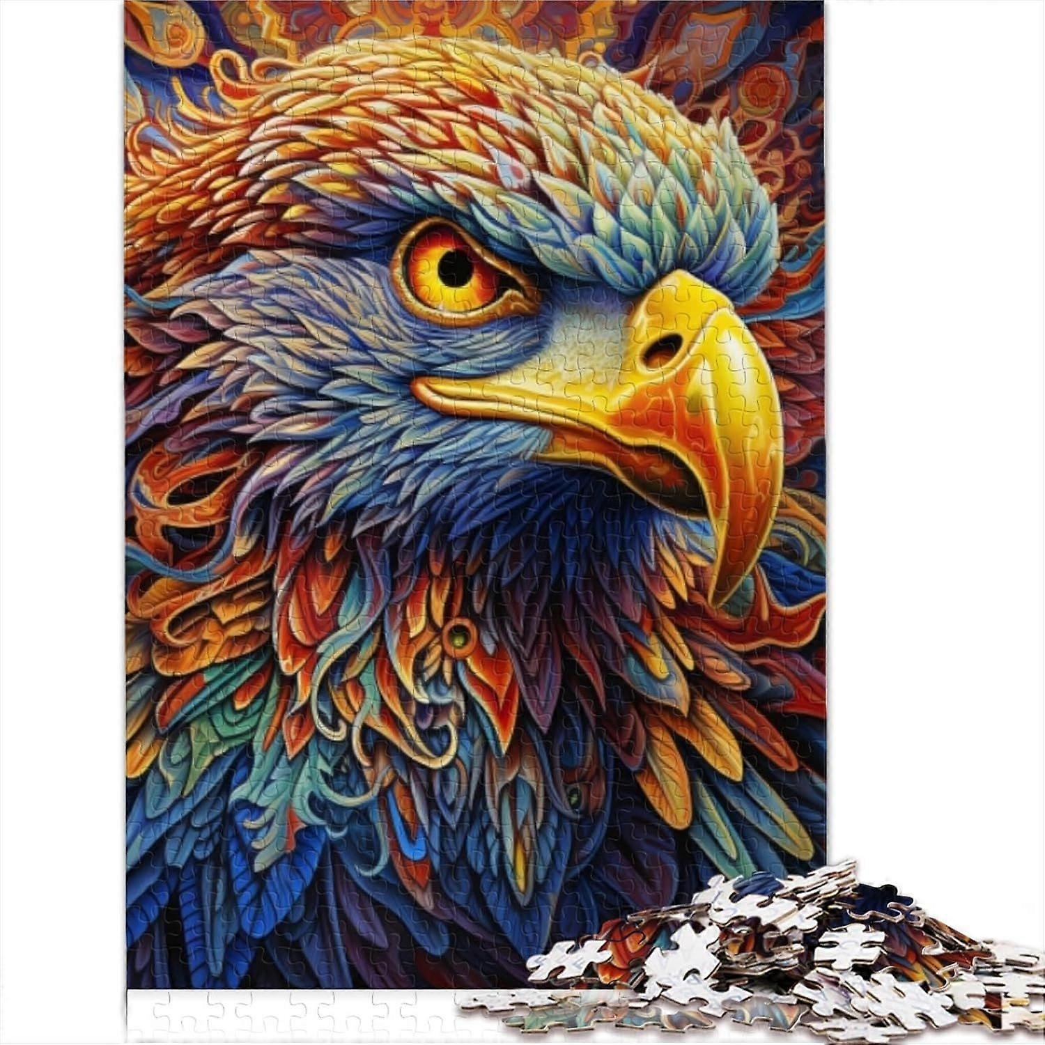 Puzzles für Erwachsene 300/500/1000 Teile Puzzles Bunte Adler Puzzle für Erwachsene Holz Puzzle Spaß Puzzles Spiele