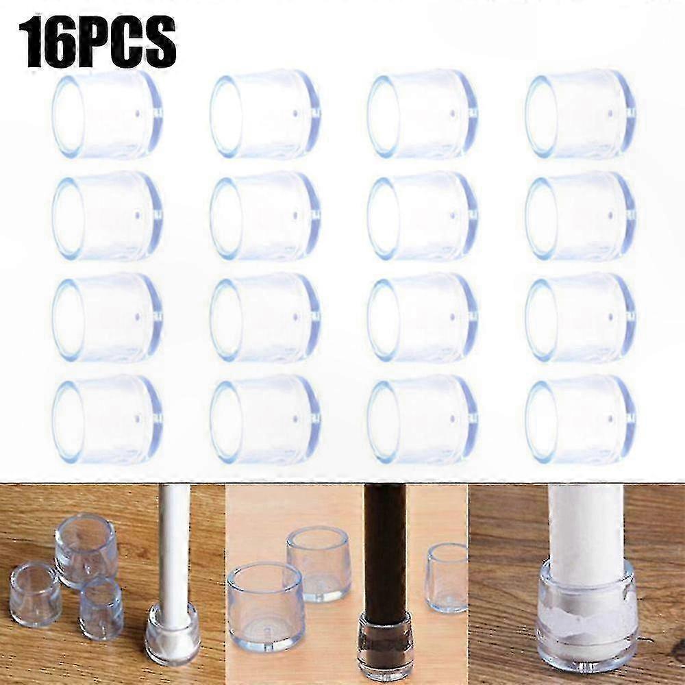 Silicone Chair Leg Caps for Furniture Protection Floor Guard Covers High-Quality Clear Padding Solution Sets
