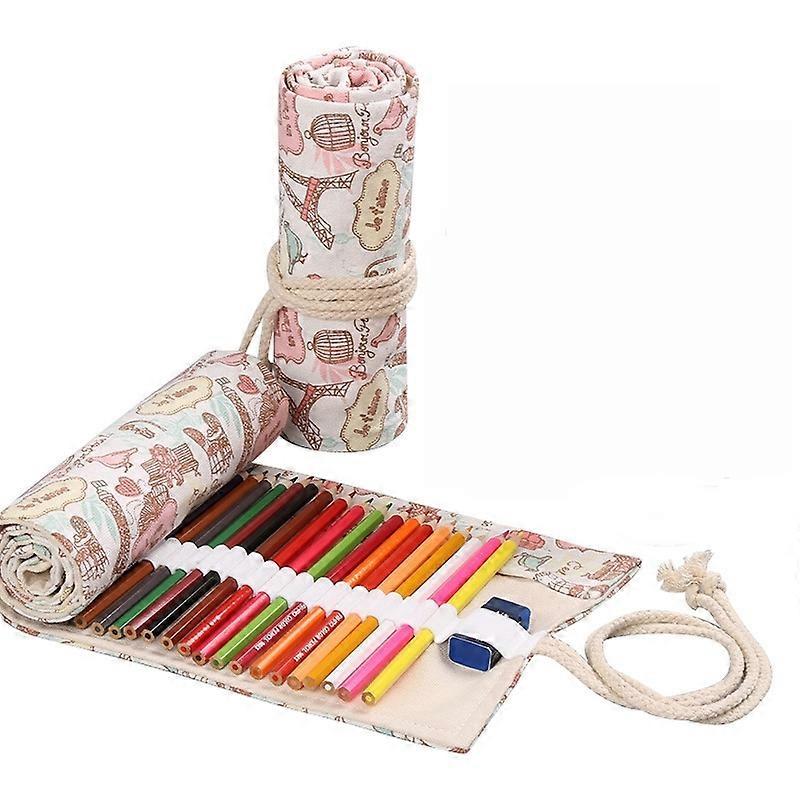 Tower Canvas Handmade Pen Curtain 72 Holes