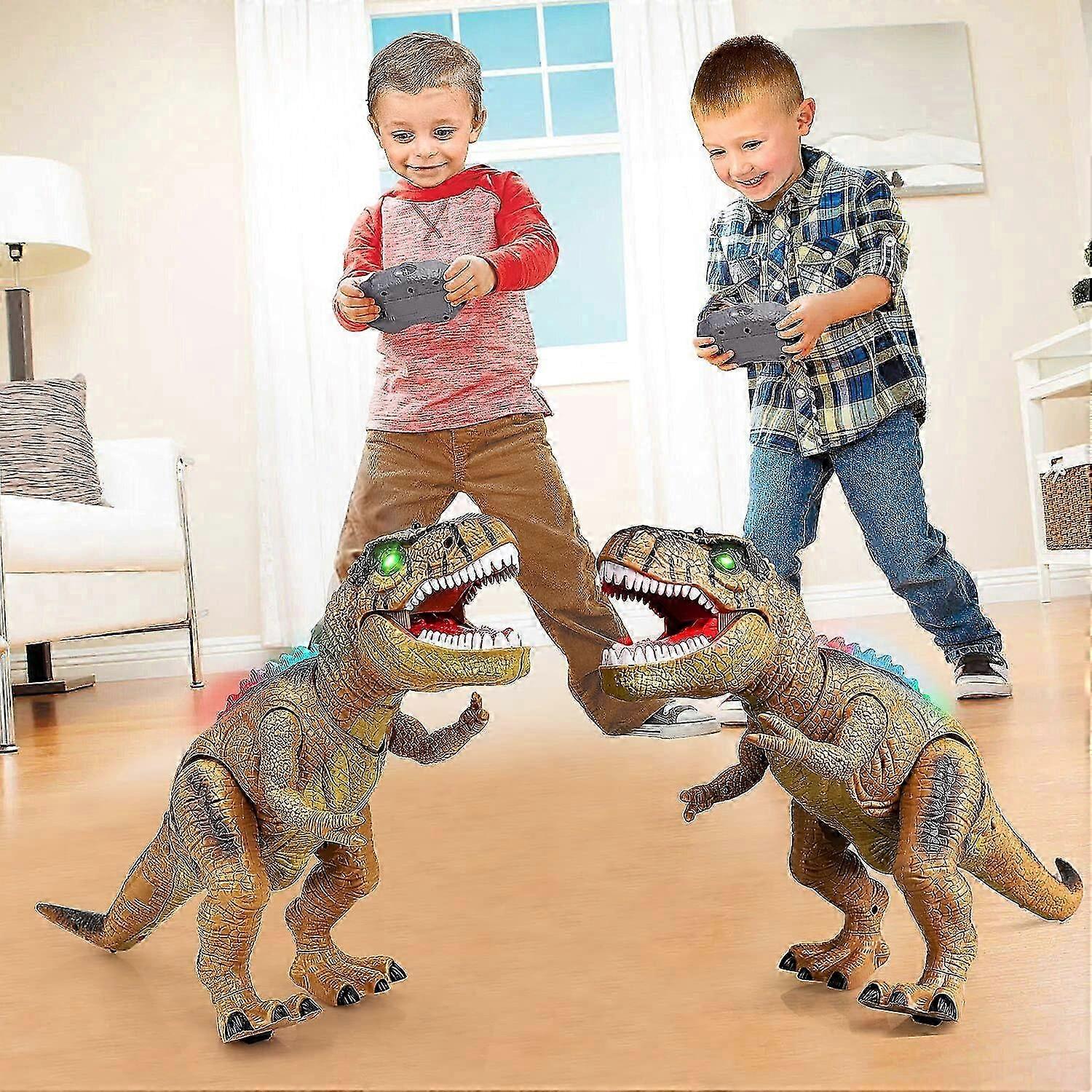 Interactive Dinosaur Toy with Light and Sound Effects - Realistic T-Rex for Kids