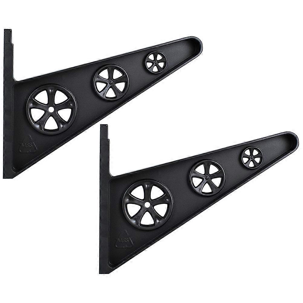 Black Multi Wall Rack Snowboard Mount For Space Saving Wall Storage 2Pack