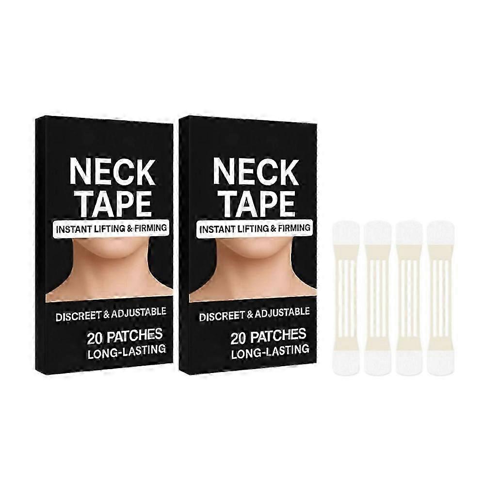 Patch Invisible Neck Lifting Tape 40pcs Waterproof Elasticity Wrinkle Removal