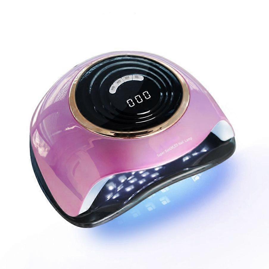 Nail UV Lamp 288W Nail Lamp with 63 LED Beads for Gel Polish Automatic Sensor - pink