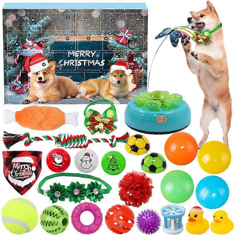 Dog Advent Calendar – 24 Interactive Toys, Xmas Gift for Dog Lovers