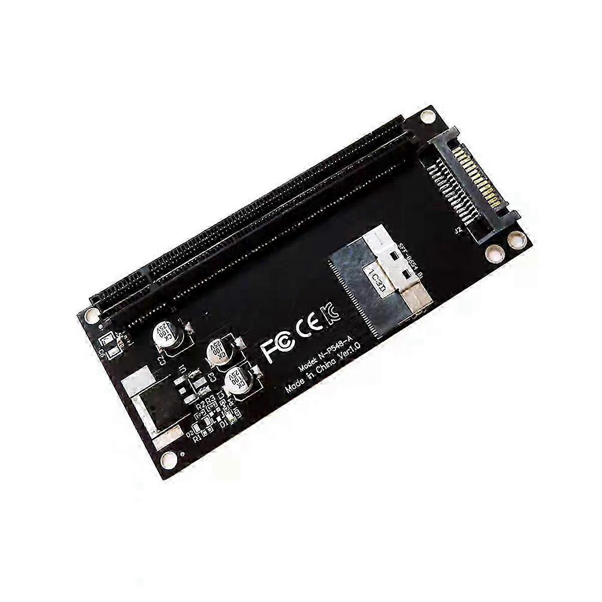 Improved SFF-8654 8i to PCIe 4.0 Graphics Card Adapter - X16 External for Mainboard Computers