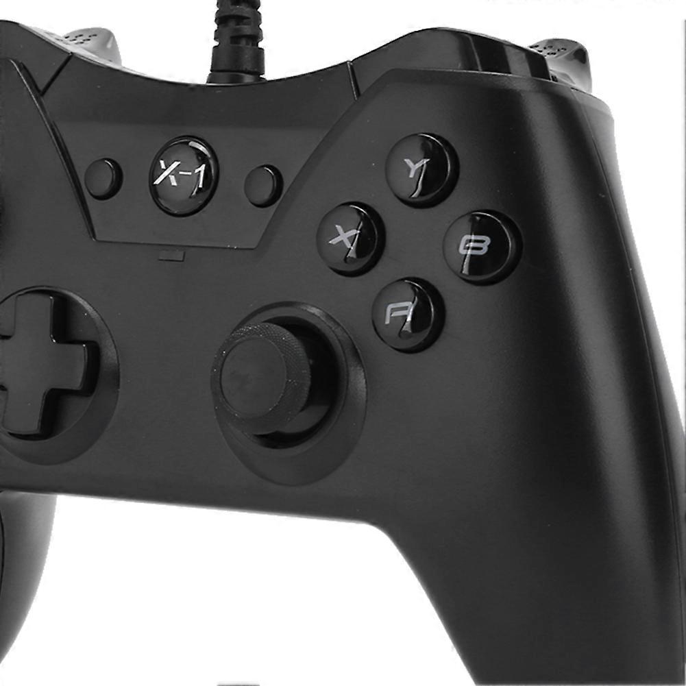 X1 Wired USB Gamepad Black Controller with Vibration for PC