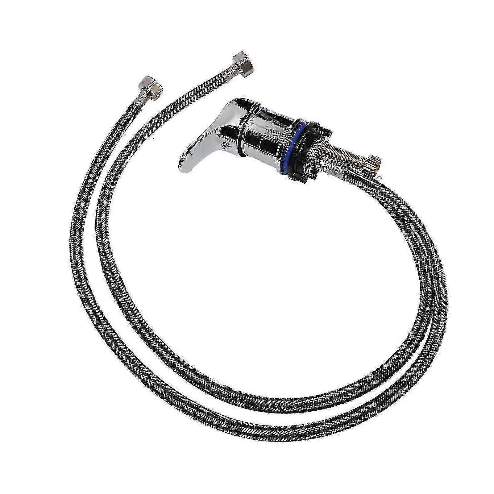 2025 Shampoo Bed Faucet Mixing Valve Professional 31.5in Shampoo Bowl Faucet Hose for Shampoo Bed