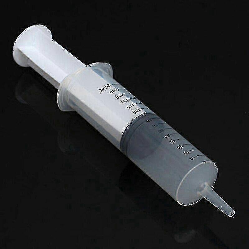 100-200ml Reusable Big Large Plastic Hydroponics Nutrient Measuring Syringe