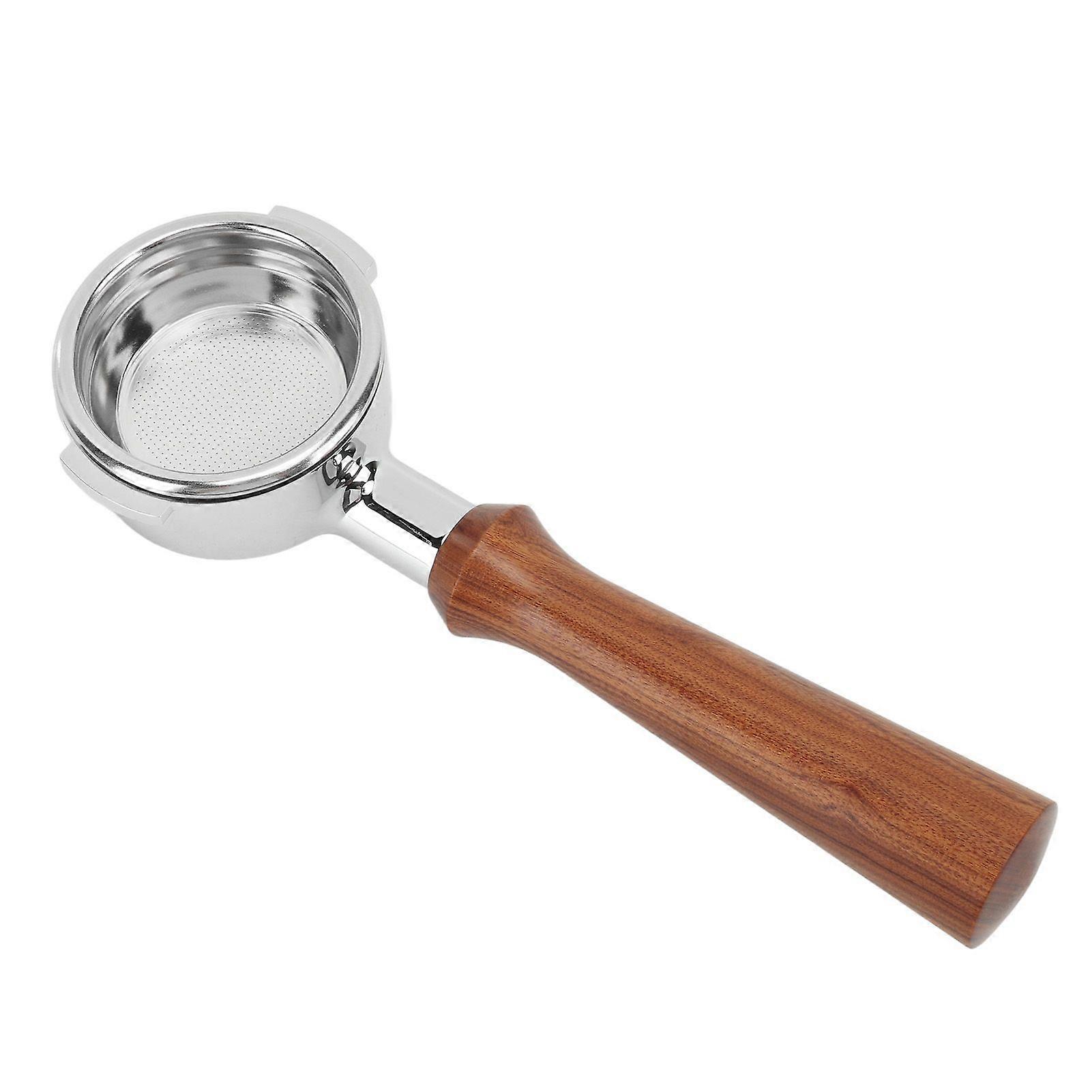 58mm Bottomless Coffee Portafilter Single Layer Aluminum Alloy Portafilter Coffee Machine Bottomless Filter For Expobar F Redwood