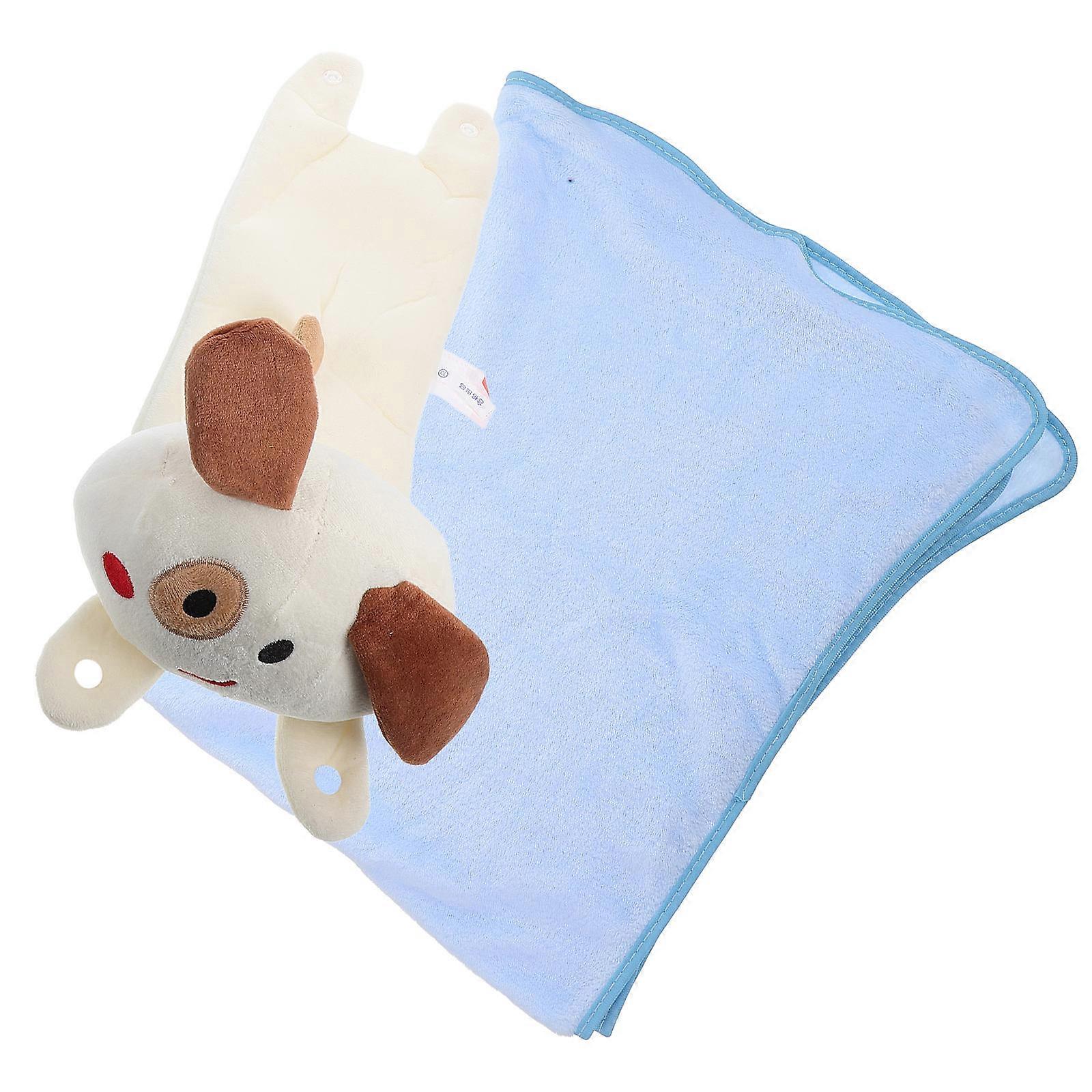 Convertible Cartoon Pillow Blanket for Car Travel 2-in-1 Foldable Blanket Pillow