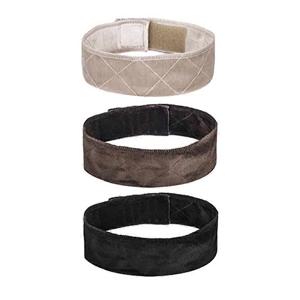Wig Band Adjustable Headband for Wig Fasten 3Pcs Assorted Colors for Women
