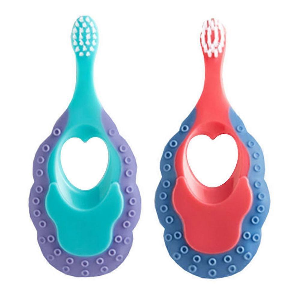 Baby Toothbrush Super Soft Bristle Toothbrush for Baby 2Pcs Random Color