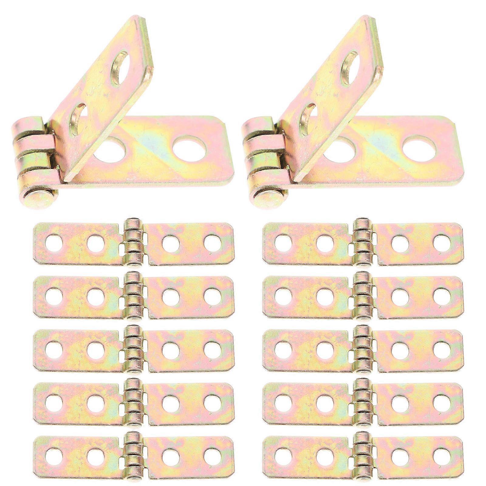 Chest Hinges Small Hinges for Folding Use 12Pcs High Grade Iron Accessory