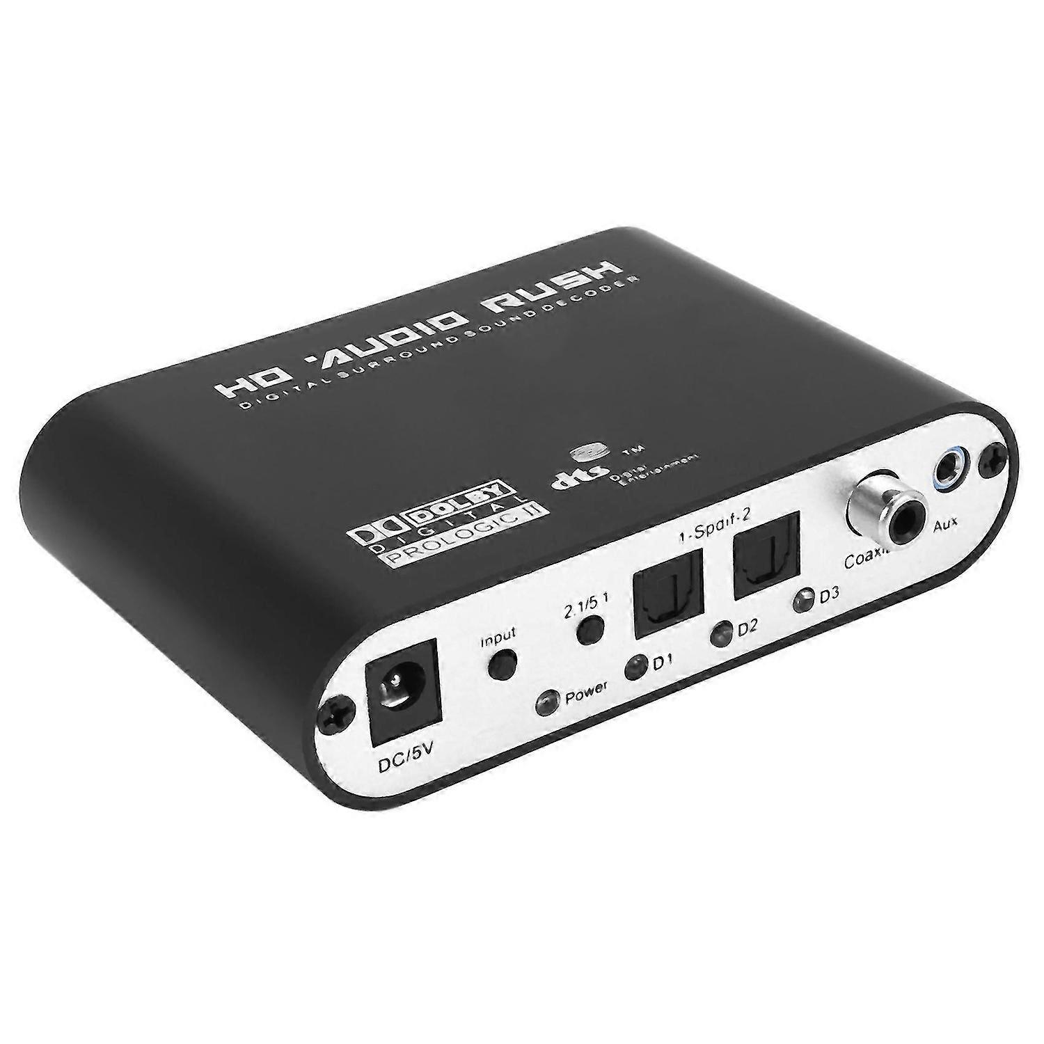 5.1 CH Audio Decoder SPDIF Coaxial To DTS AC3 Digital To 5.1 Amplifier Analog Converter For ,DVD Pla