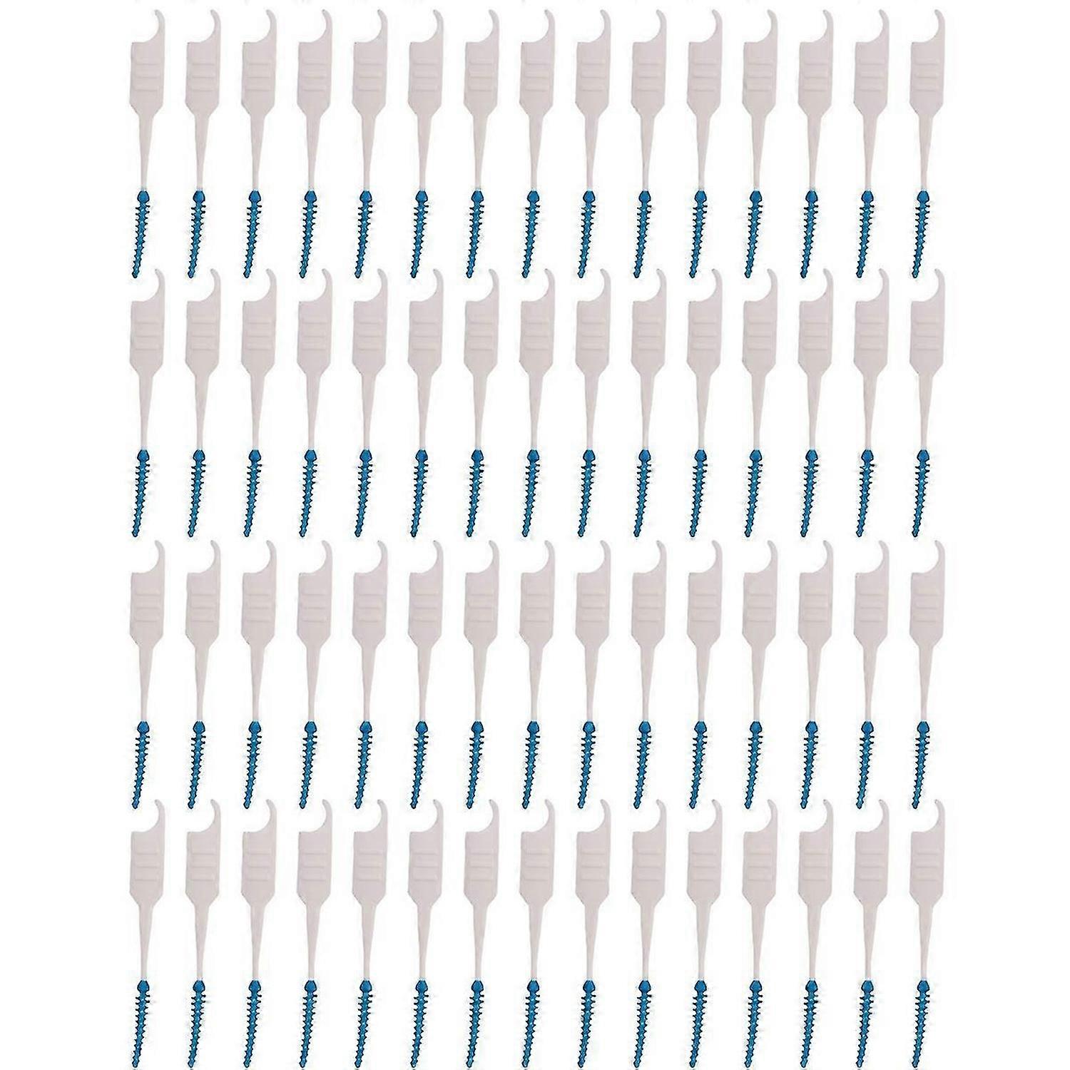 200Pcs/Box Soft Silicone Dental Floss Interdental Brush Teeth Stick Toothpicks Floss Toot