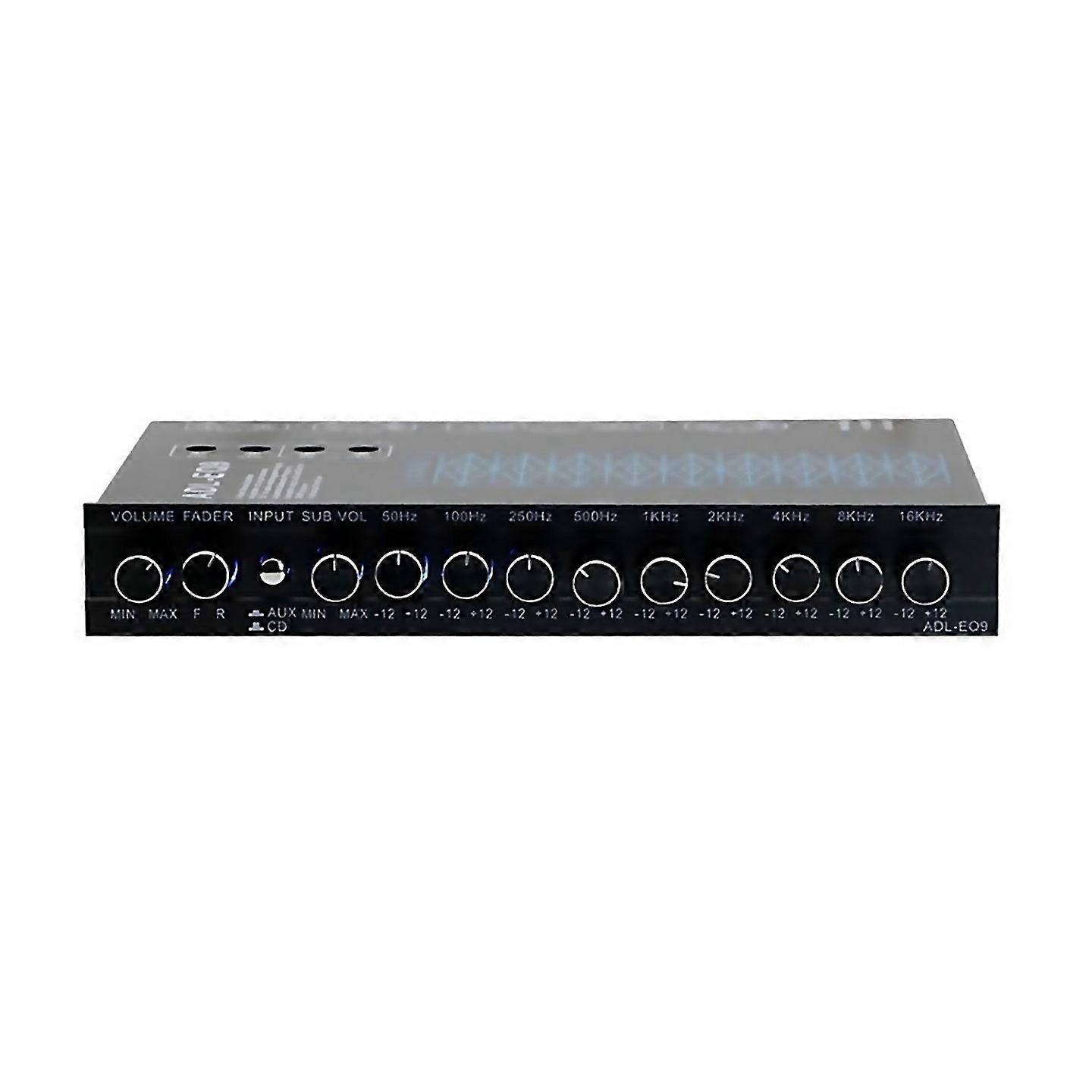 For 9 Band Equalizer High Performance 9 Equalization Bands 12v Dc For Boat Rv Car Metal With Cd Aux