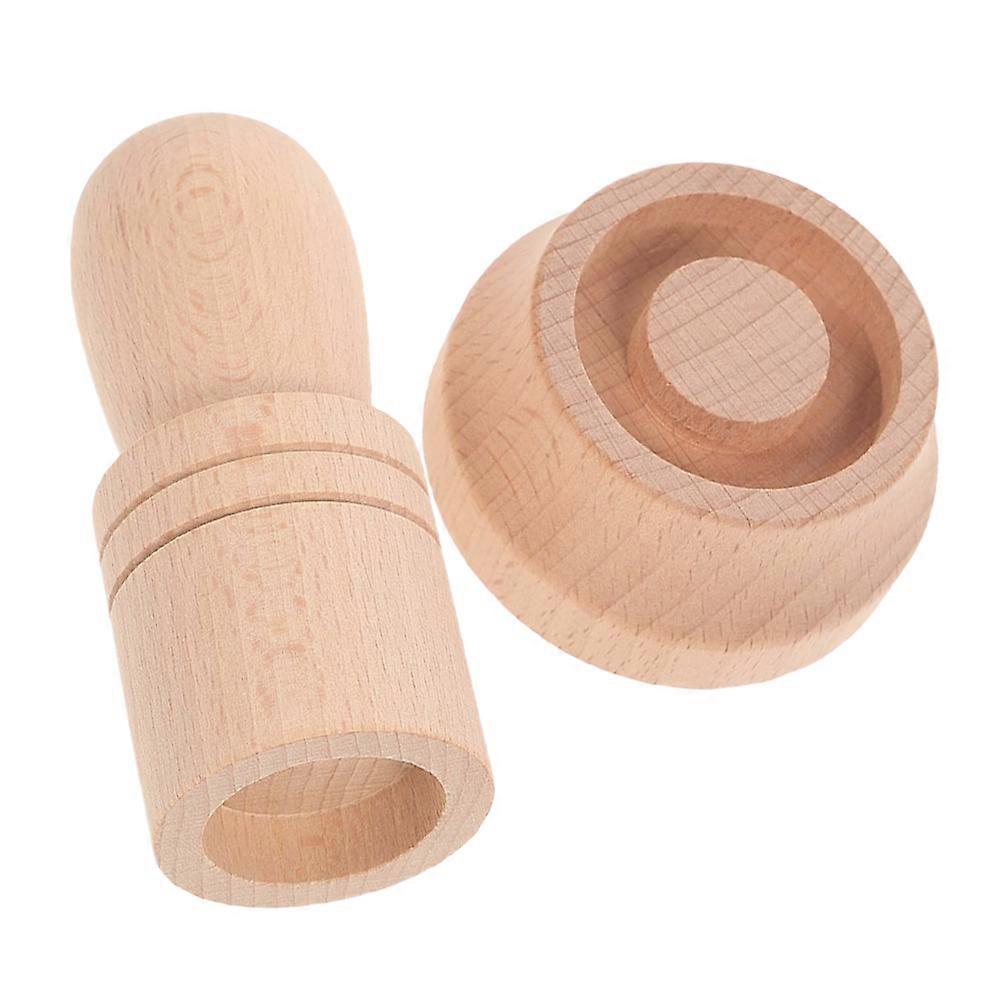 Wooden Paper Pot Maker for Flower 4Sets Practical DIY Gardening Tool