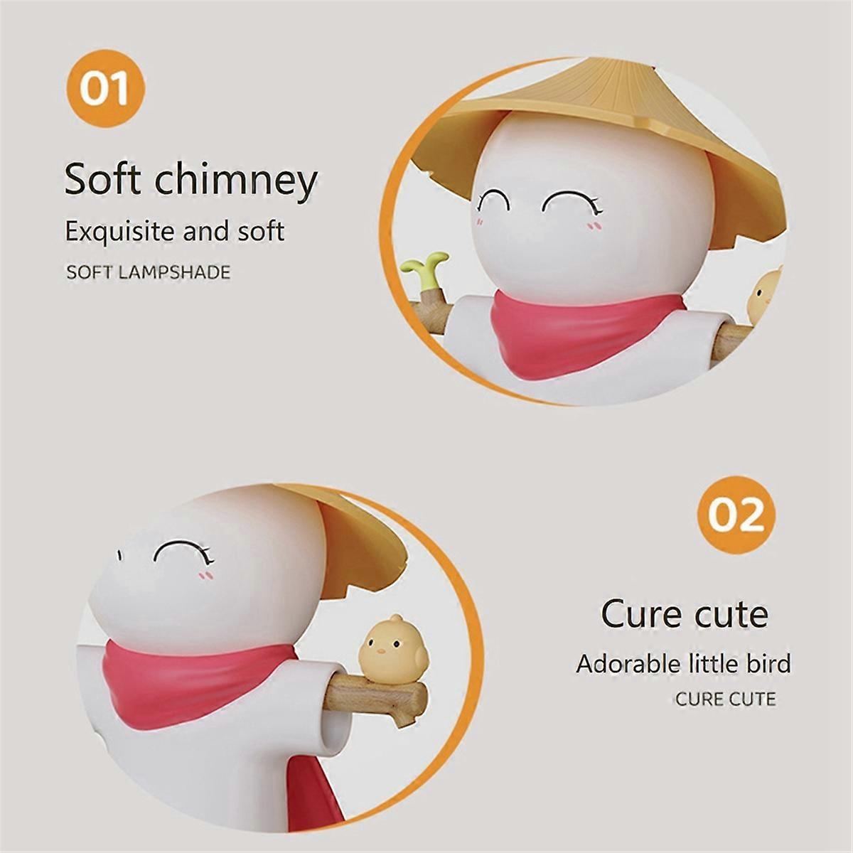 Straw Man USB Home Decor Night Light Bedside Atmosphere Night Light