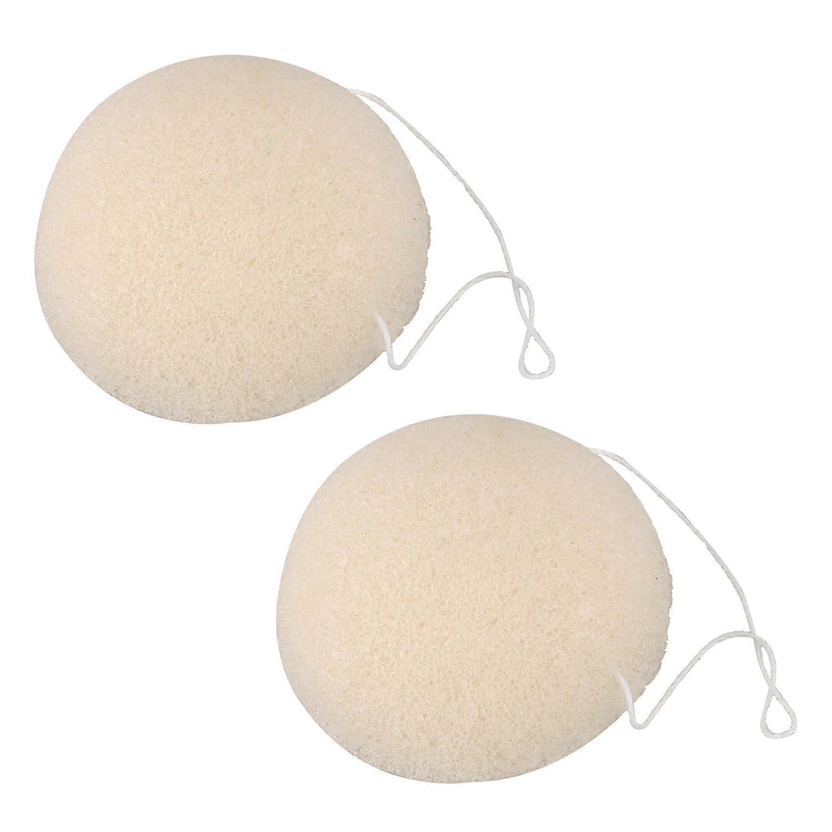 2X Face Natural Cleaning Sponge - White