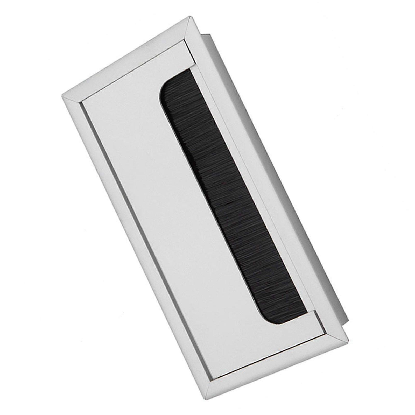Square Aluminium Desk Computer Wire Cable Tidy Outlet Insert Hole Top Cover(Medium)