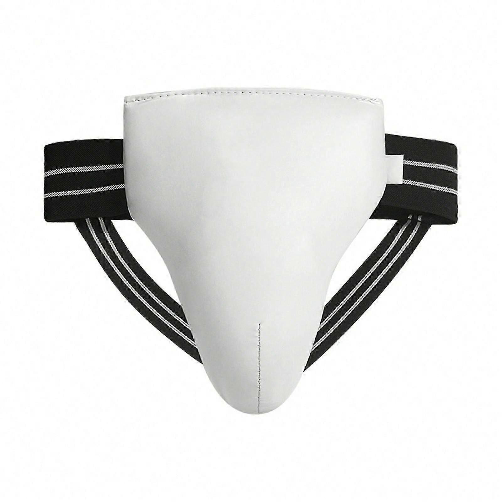 Man Taekwondo Groin Guard Abdominal Crotch Protector Kids Martial Art Groin Protector for Boxing Training M White male crotch