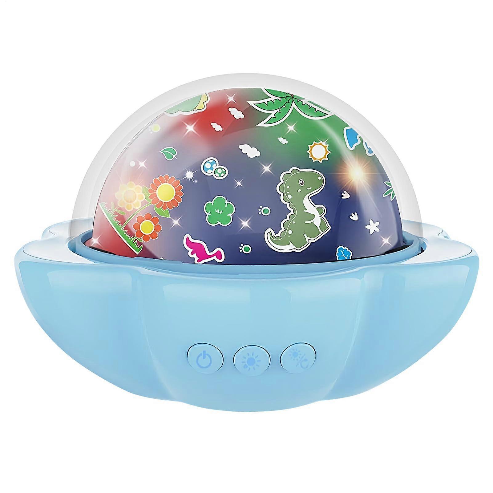 Kids Projector Light Dinosaur Nightlight Projector Educational Toy Projection LED Lighting For Nursery And Kid Room Blue